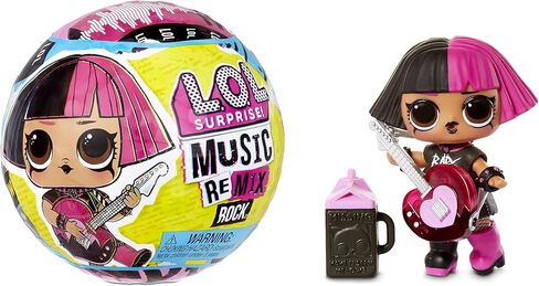 L.O.L. Surprise! Remix Rock Dolls Lil Sisters with 7 Surprises Including Instrument - Collectible Toy Gift for Kids, Girls and Boys Ages 4 5 6 7+ Years Old, Multi color in Saudi Arabia