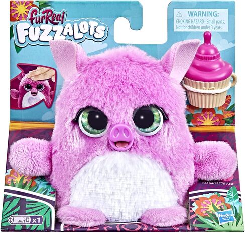 furReal Fuzzalots Pig Interactive Animatronic Color-Change Toy, Electronic Pet with 25+ Sounds and Reactions, for Kids Ages 4 and up in Kuwait