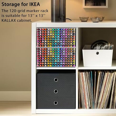 رف تخزين اقلام ماركر كرافت من كرافيتو، 120 شبكة، حامل منظم للوازم الفنية لاقلام التحديد in Kuwait