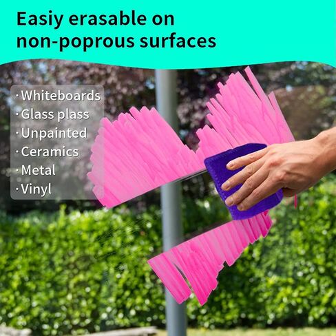 12 Pack Liquid Chalk Markers Erasable Neon Pens,Including 3 Metallic Colors | Wet Wipe Washable Paint for Chalkboard Sign, Blackboards, Car Window, Glass, Bistro, Board, Mirror,6mm Reversible Tip in Kuwait