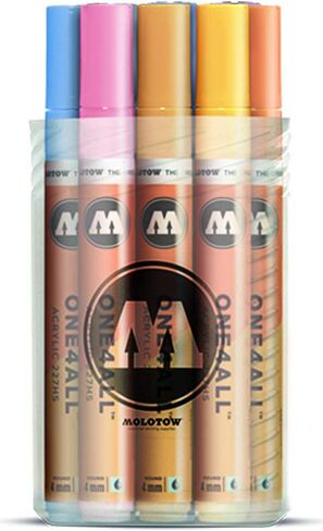 MOLOTOW ONE4ALL Acrylic Paint Marker Set 2, 4mm, Assorted Colors, 12 Marker Set, 1 Set Each (200.164) in Kuwait
