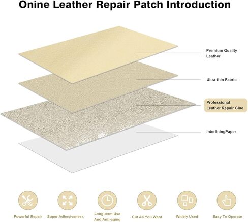 Enjoy Myself Leather Repair Patch Kit, 5.5 x 118 inch Self-Adhesive Leather Refinisher Cuttable Sofa Repair Tape for Furniture Couch Chair Car Seat (5.5x118 inch, Dark Brown) in Kuwait