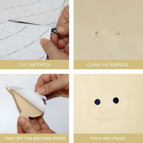 Enjoy Myself Leather Repair Patch Kit, 5.5 x 118 inch Self-Adhesive Leather Refinisher Cuttable Sofa Repair Tape for Furniture Couch Chair Car Seat (5.5x118 inch, Dark Brown) in Kuwait