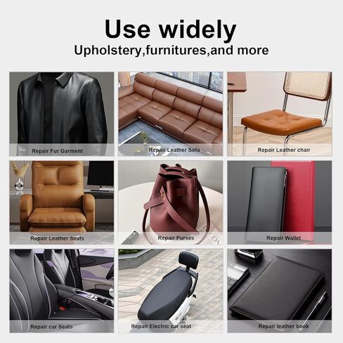 Enjoy Myself Leather Repair Patch Kit, 5.5 x 118 inch Self-Adhesive Leather Refinisher Cuttable Sofa Repair Tape for Furniture Couch Chair Car Seat (5.5x118 inch, Dark Brown) in Kuwait