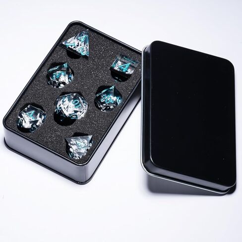 Mountain Sharp Edge Dice, 7 Piece RPG Polyhedral Dice Set, DND Dice Set for Dungeons and Dragons Role Playing Games in Kuwait