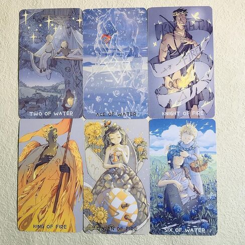 Monsoon Tarot: an Artistic RWS Deck for Compassion, Empowerment, and Flights of Fancy - Pocket Edition (4.06" x 2.36") in Kuwait