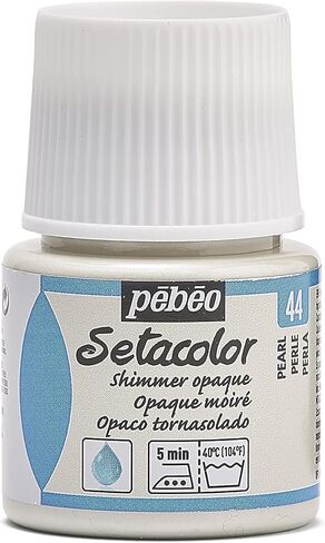 Pebeo Setacolor Opaque Fabric Paint 45-Milliliter Bottle, Shimmer Pearl, 1.52 Fl Oz (Pack of 1) in Saudi Arabia