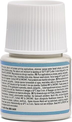 Pebeo Setacolor Opaque Fabric Paint 45-Milliliter Bottle, Shimmer Pearl, 1.52 Fl Oz (Pack of 1) in Saudi Arabia