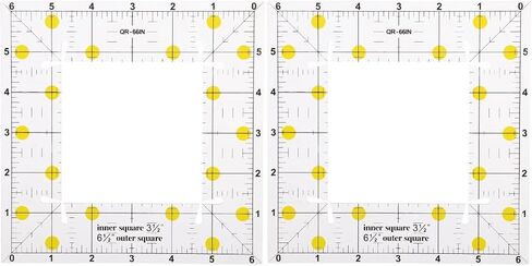 EXCEART 2 PCS Quilting Ruler Square Quilter Square Rulers Square Patchwork Ruler Square Tailor Ruler Sewing Ruler Plastic in Saudi Arabia