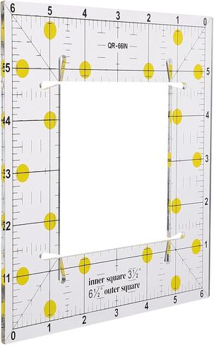 EXCEART 2 PCS Quilting Ruler Square Quilter Square Rulers Square Patchwork Ruler Square Tailor Ruler Sewing Ruler Plastic in Saudi Arabia