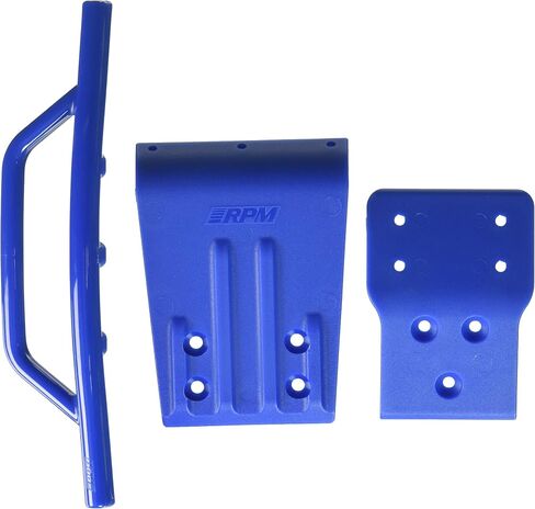 RPM Traxxas Slash 4x4 Front Bumper and Skid Plate, Blue in Saudi Arabia