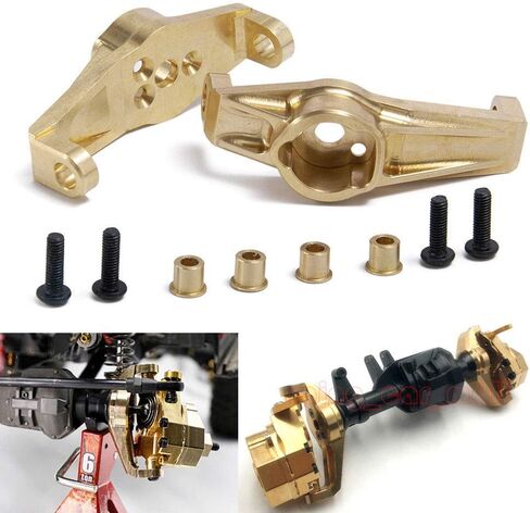 1Pair Brass Front C-Hub Carrier 68g Upgrade for TRX-4 1/10 RC Crawler in Saudi Arabia