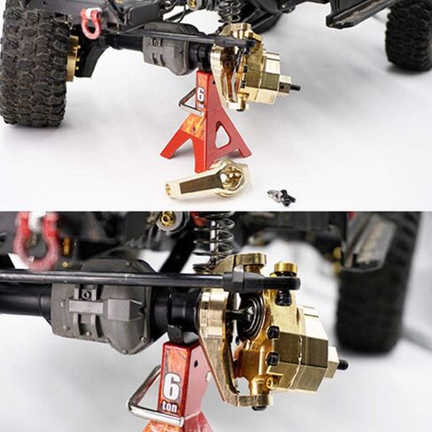 1Pair Brass Front C-Hub Carrier 68g Upgrade for TRX-4 1/10 RC Crawler in Saudi Arabia