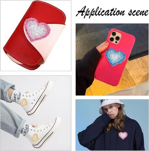 FINGERINSPIRE 10 Pack Leopard Rhinestone Patches Delicate Embroidered Patches with Different Shapes,Iron On Patches for Clothes, Dress, Hat,Jackets,Jeans, DIY Accessories in Kuwait