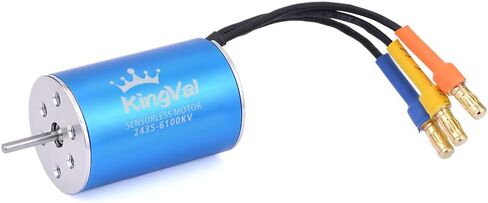 KingVal Replacement 2435 6100KV Sensorless Brushless Motor Shaft 2.3mm with 35A Brushless ESC Compatible with 1/16 1/18 RC Car in Kuwait
