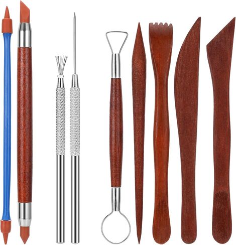 أدوات نحت الطين من بليستايم 30 قطعة، أدوات الفخار أدوات الطين أدوات النحت السيراميك، مجموعة أدوات الفخار الأساسية أدوات نحت الطين مجموعة أدوات الطين مع حقيبة in Kuwait