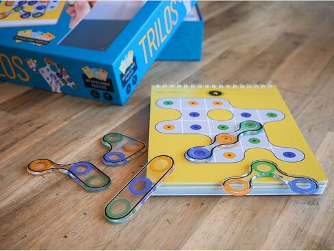 لعبة ألغاز تريلوس المنطقية من Project Genius - لاعب واحد فما فوق، للأعمار من 6 سنوات فما فوق، لعبة منطقية، لعبة ألغاز، لعبة تحفيز العقل، لاعب واحد، لعبة الأشكال، 10 مستويات، 60 لغز تحدي in Kuwait