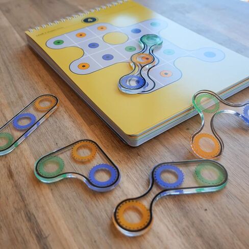 لعبة ألغاز تريلوس المنطقية من Project Genius - لاعب واحد فما فوق، للأعمار من 6 سنوات فما فوق، لعبة منطقية، لعبة ألغاز، لعبة تحفيز العقل، لاعب واحد، لعبة الأشكال، 10 مستويات، 60 لغز تحدي in Kuwait