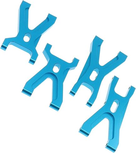 Treehobby 4 قطع من سبائك الألومنيوم الأمامية والخلفية مجموعات أذرع التأرجح المتوافقة مع WLtoys A949 A959 A969 A979 K929 1/18 RC قطع غيار السيارات (أزرق) in Saudi Arabia