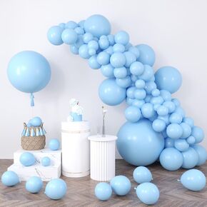 116 قطعة من بالونات RUBFAC الحمراء الياقوتية بأحجام مختلفة، عبوة من 36 18 12 10 5 بوصة لقوس جارلاند باللون الأحمر الداكن كبيرة جدًا لتزيين حفلات أعياد الميلاد وحفلات الزفاف in Kuwait