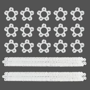 Balloon Clips 100 pcs, Balloon Arch Bracket Buckle, Balloon Connectors Clip Holders for Decor Balloon Flowers Arch Column Stand Garland Birthday Wedding Baby Shower Party Decorations
