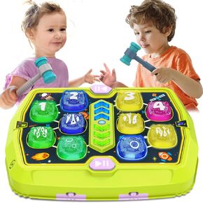 Whack Game Mole, Toys for 3-12 Year Old Boys Girls,Gift for Kids | Interactive Pounding Toys for Age 3-8, 3 Modes, 2 Hammers, Sound & Light, Birthday Xmas Gifts for Boys Girls Kids Age 3+ in Saudi Arabia