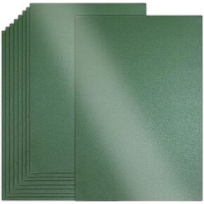 Grehge Cardstock أخضر داكن، بطاقات معدنية مقاس 8.5 × 11 بوصة، ورق طباعة بطاقات لامعة بوزن 79 رطل-210 جرامًا للمتر المربع، مثالية للشهادات، والدعوات، والتغليف، وبطاقات الزفاف، وبطاقات الحرف اليدوية in Kuwait