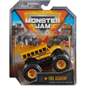 Monster Jam 2023 Spin Master 1:64 Diecast Truck Series 30 Trucks on Duty Fuel Academy School Bus in Kuwait