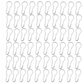 0.8 بوصة دبوس القرع المعدني / دبوس المصباح / دبابيس الأمان / دبابيس علامة الملابس دبوس المصباح / دبوس كالاباش دبابيس إبرة الخرزة DIY إكسسوارات المنزل (فضية، 100 قطعة) in Kuwait