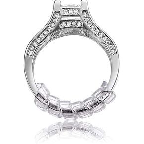 12 Pieces Ring Adjusters for Loose Rings Spiral Silicone Ring Size Reducer 3 Different Sizes Ring Tightener for Men and Women in Kuwait