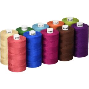Connecting Threads 100% Cotton Thread Sets - 1200 Yard Spools (Set of 10 - Bejeweled)