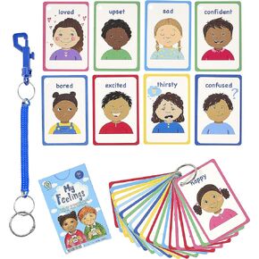 My Feelings Cards and Emotions Flash Cards for Special Needs, Autism as Cue Cards, Aiding with Empathy and Social Skills, Also a Great Tool for SENCO
