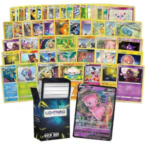 مجموعة بطاقات لايتننج حزمة اختيار الوالدين | عبوة من 100 بطاقة | ضمان 1 أسطوري نادر للغاية و10 بطاقات نادرة | صندوق بونز متوافق مع بطاقات بوكيمون in Kuwait