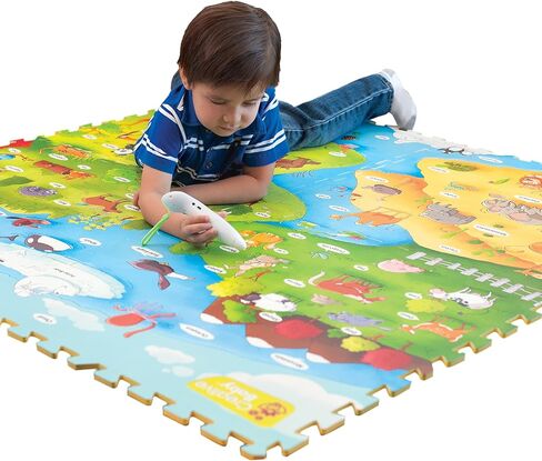 بساط لعب تعليمي ناعم آي مات ماي أنيمال وورلد من كرييتيف بيبي in Kuwait