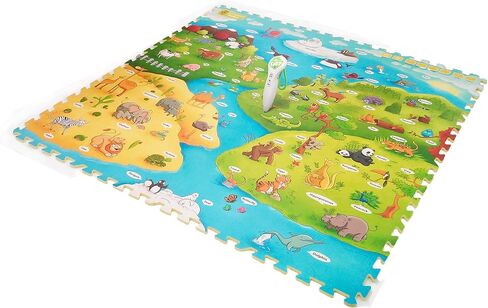 بساط لعب تعليمي ناعم آي مات ماي أنيمال وورلد من كرييتيف بيبي in Kuwait