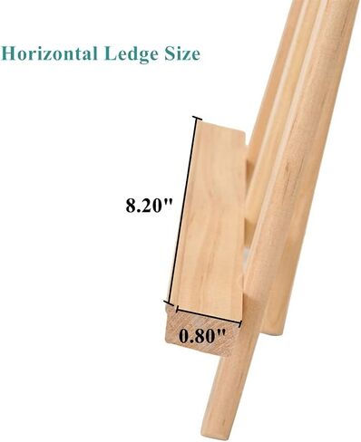 BangQiao 6 Pack 10.50 inch Natural Pine Wood Small Tabletop A-Frame Display Stand Art Easel for Artist Kids Painting Class Party, Portable Canvas Photo Picture Desktop Tripod Holder in Kuwait