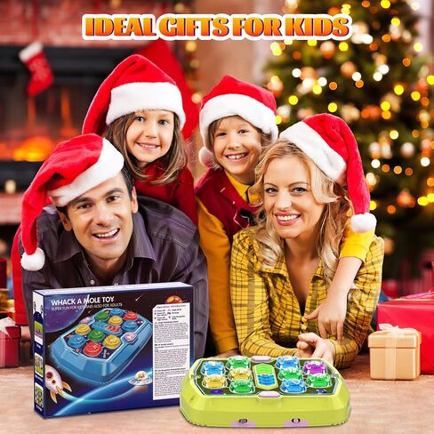 Whack Game Mole, Toys for 3-12 Year Old Boys Girls,Gift for Kids | Interactive Pounding Toys for Age 3-8, 3 Modes, 2 Hammers, Sound & Light, Birthday Xmas Gifts for Boys Girls Kids Age 3+ in Saudi Arabia