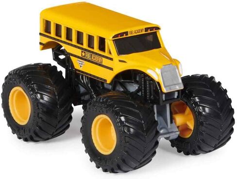Monster Jam 2023 Spin Master 1:64 Diecast Truck Series 30 Trucks on Duty Fuel Academy School Bus in Saudi Arabia