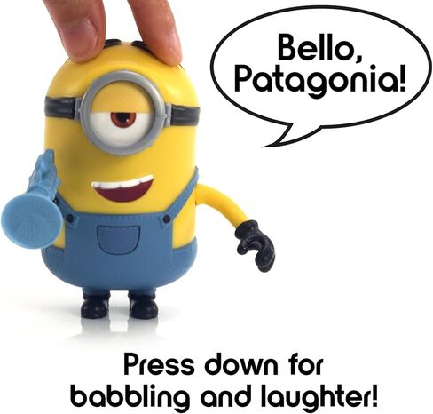 Minions: The Rise of Gru Sing ‘N Babble Stuart Interactive Action Figure, Talking Character Toy with 25 Plus Talking & Laughing Sounds 4-in Tall, Kids Gift Ages 4 Years & Older in Saudi Arabia