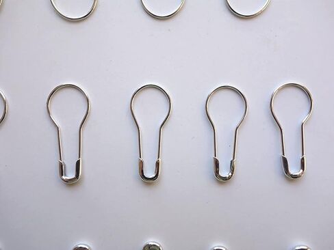 0.8 بوصة دبوس القرع المعدني / دبوس المصباح / دبابيس الأمان / دبابيس علامة الملابس دبوس المصباح / دبوس كالاباش دبابيس إبرة الخرزة DIY إكسسوارات المنزل (فضية، 100 قطعة) in Kuwait