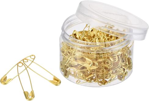 MECCANIXITY Safety Pins 1.42 Inch Metal Sewing Pins with Box for Office Home Black 192 Count in Saudi Arabia