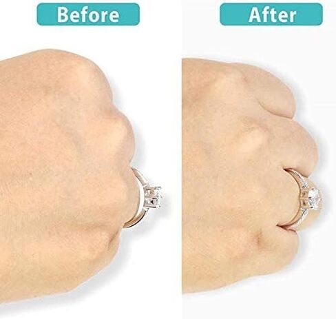 12 Pieces Ring Adjusters for Loose Rings Spiral Silicone Ring Size Reducer 3 Different Sizes Ring Tightener for Men and Women in Kuwait