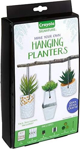Crayola DIY Hanging Planter Kit, Personalized Planter, Unique Gifts for Mom, 14 Pieces in Saudi Arabia