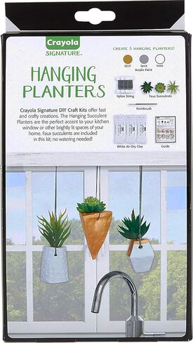 Crayola DIY Hanging Planter Kit, Personalized Planter, Unique Gifts for Mom, 14 Pieces in Saudi Arabia