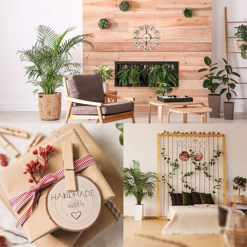 Fuyit Unfinished Wood Slices with No Hole, 30 Pcs 2.4-2.8 Inches Natural Wooden Circles with Bark for DIY Crafts, Christmas Ornament, Decoration in Saudi Arabia