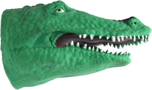 Soft Silicone Alligator Crocodile Rubber Hand Puppet (Dark Green) in Saudi Arabia