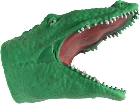Soft Silicone Alligator Crocodile Rubber Hand Puppet (Dark Green) in Saudi Arabia