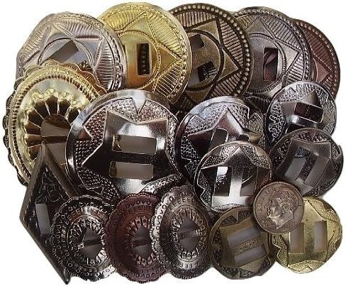 Conchos Grab Bag Mixed Sizes Assorted 50 Pcs in Saudi Arabia
