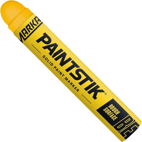 Markal 80620- B-E Paintstik قلم طلاء صلب للسطح الخشن، الأفضل للأسطح الخشنة جدًا: المطروقات والمسبوكات والخرسانة والخشب، أبيض (12 قطعة) صنع في الولايات المتحدة الأمريكية in Kuwait