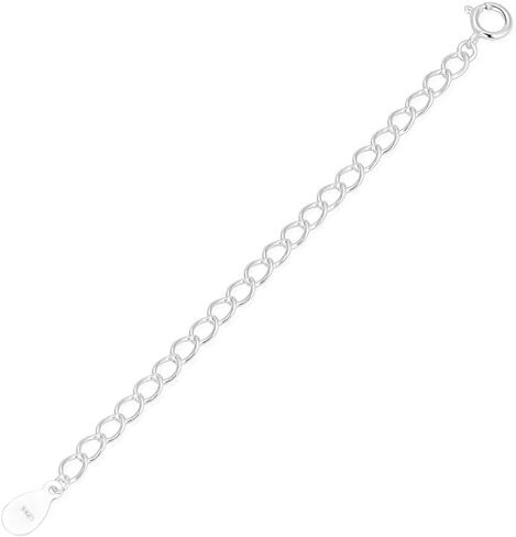 1pc Adabele Authentic Gold Plated Sterling Silver Chain Extender with Clasp Strong Removable Adjustable 2 inch Raindrop Chain Extension for Necklace Bracelet Anklet Jewelry Making SS309-2 in Kuwait